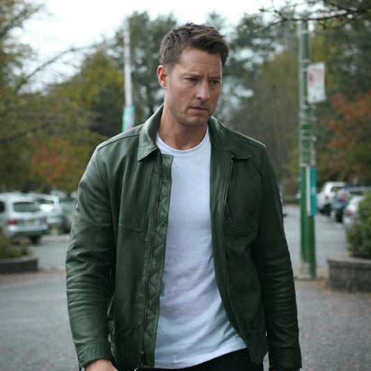 Justin Hartley Tracker S03 Green Jacket