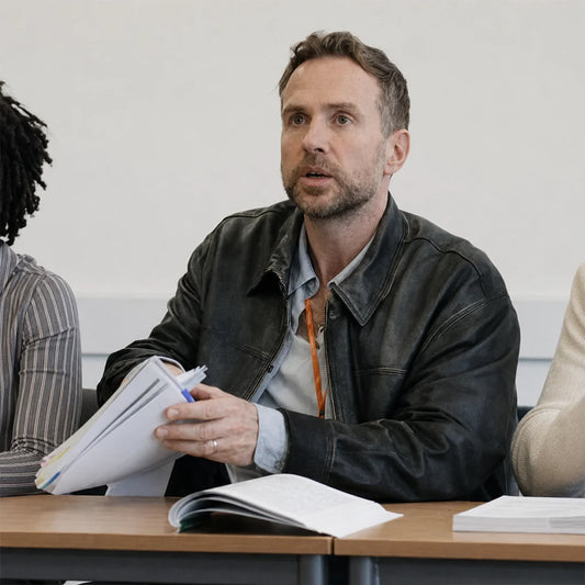 Trying S05 Rafe Spall Leather Jacket