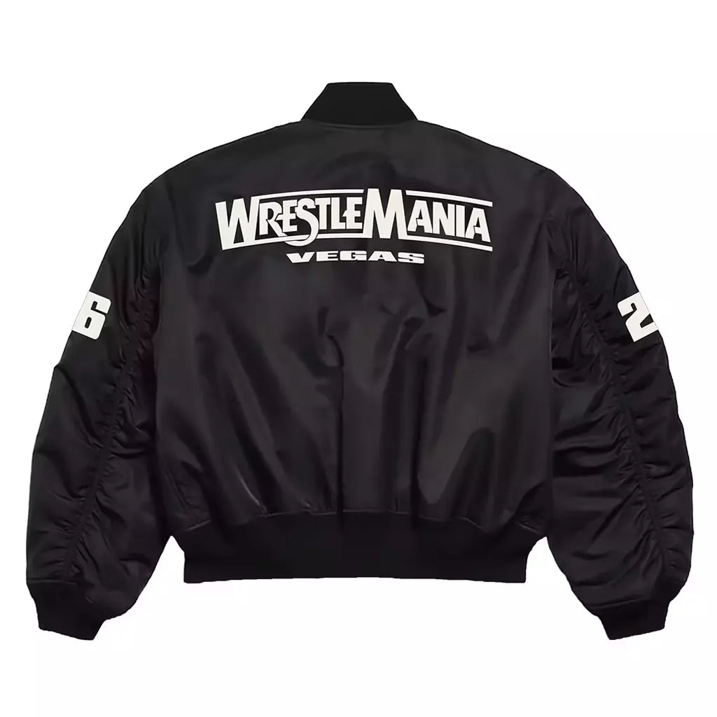 WWE Black Bomber Jacket